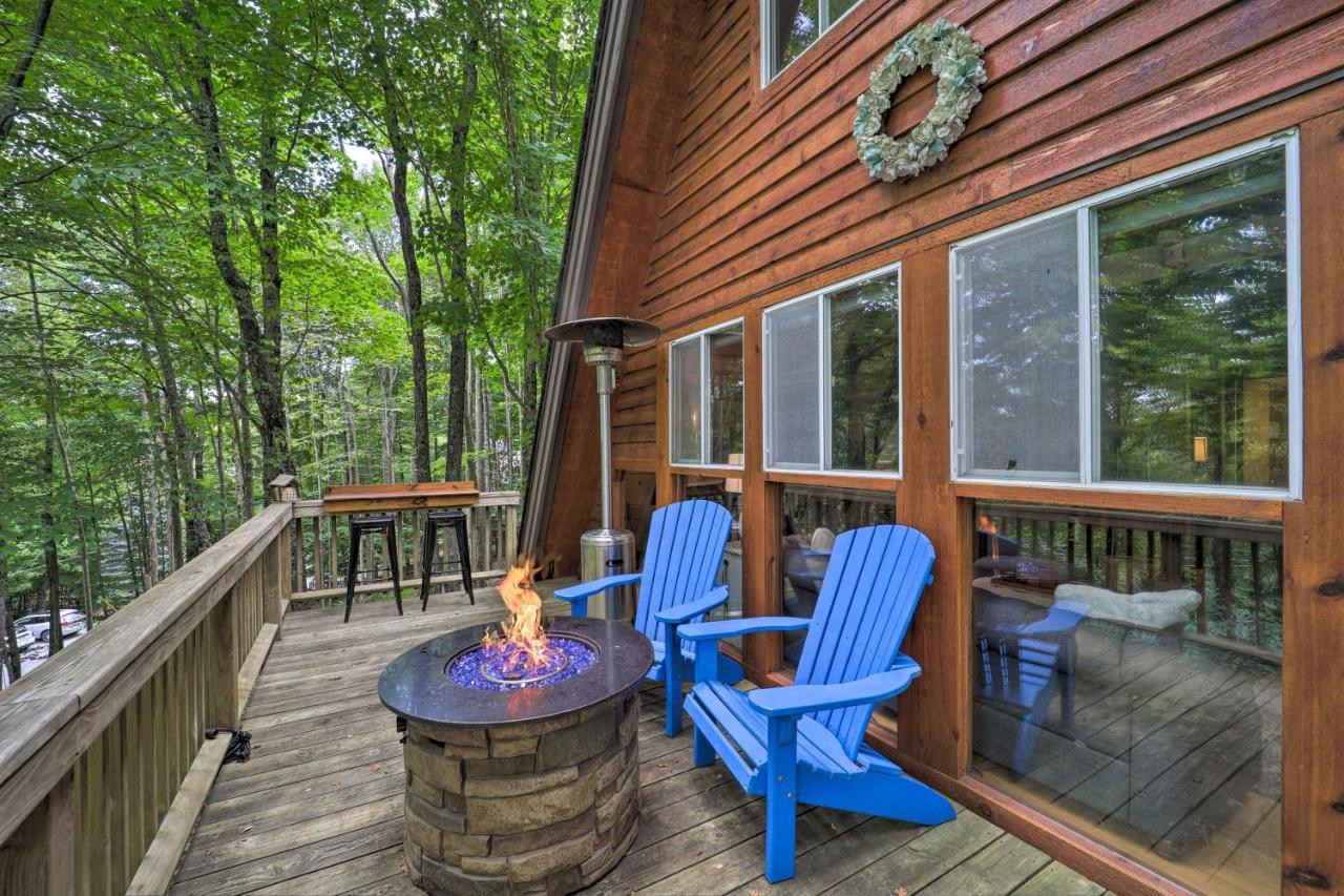 A-Frame Cabin With Hot Tub 1 Mi To Beech Mountain! Εξωτερικό φωτογραφία