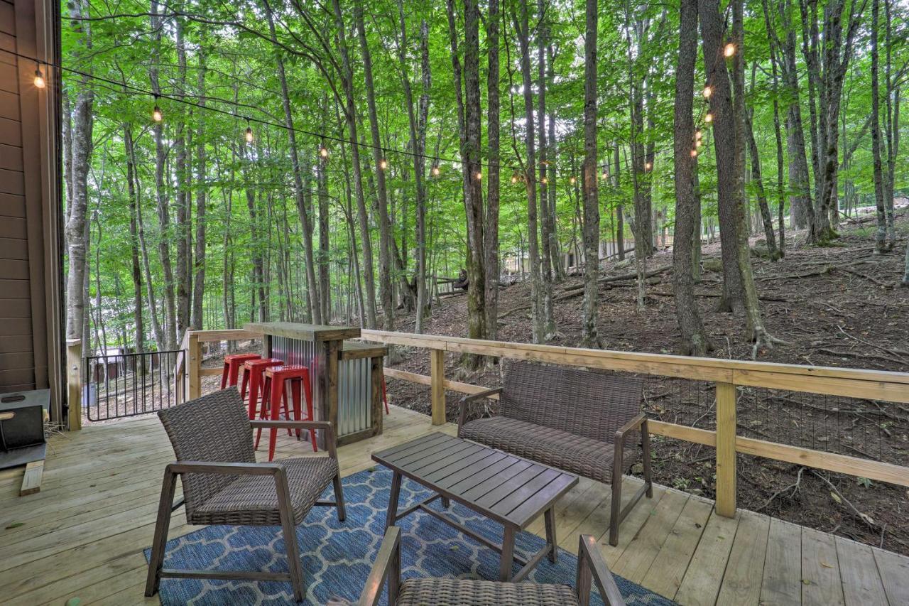 A-Frame Cabin With Hot Tub 1 Mi To Beech Mountain! Εξωτερικό φωτογραφία