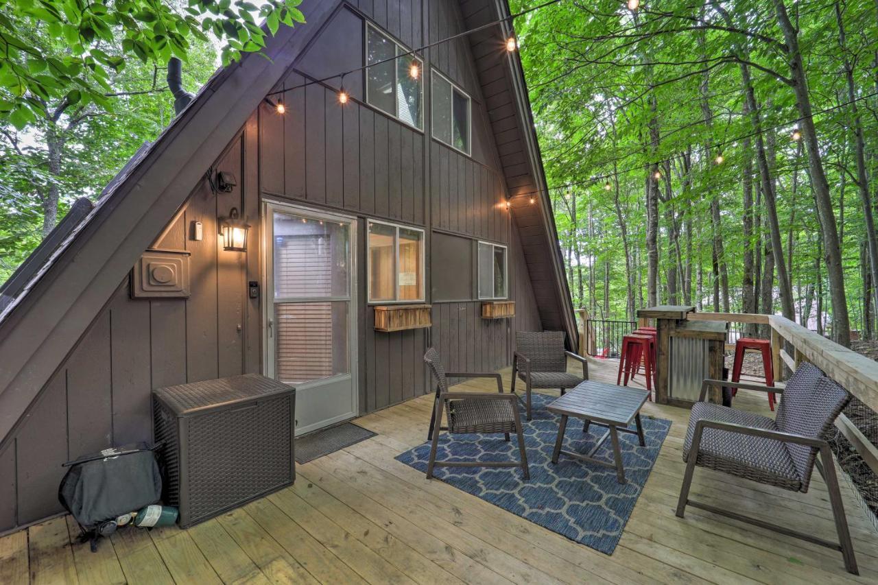A-Frame Cabin With Hot Tub 1 Mi To Beech Mountain! Εξωτερικό φωτογραφία