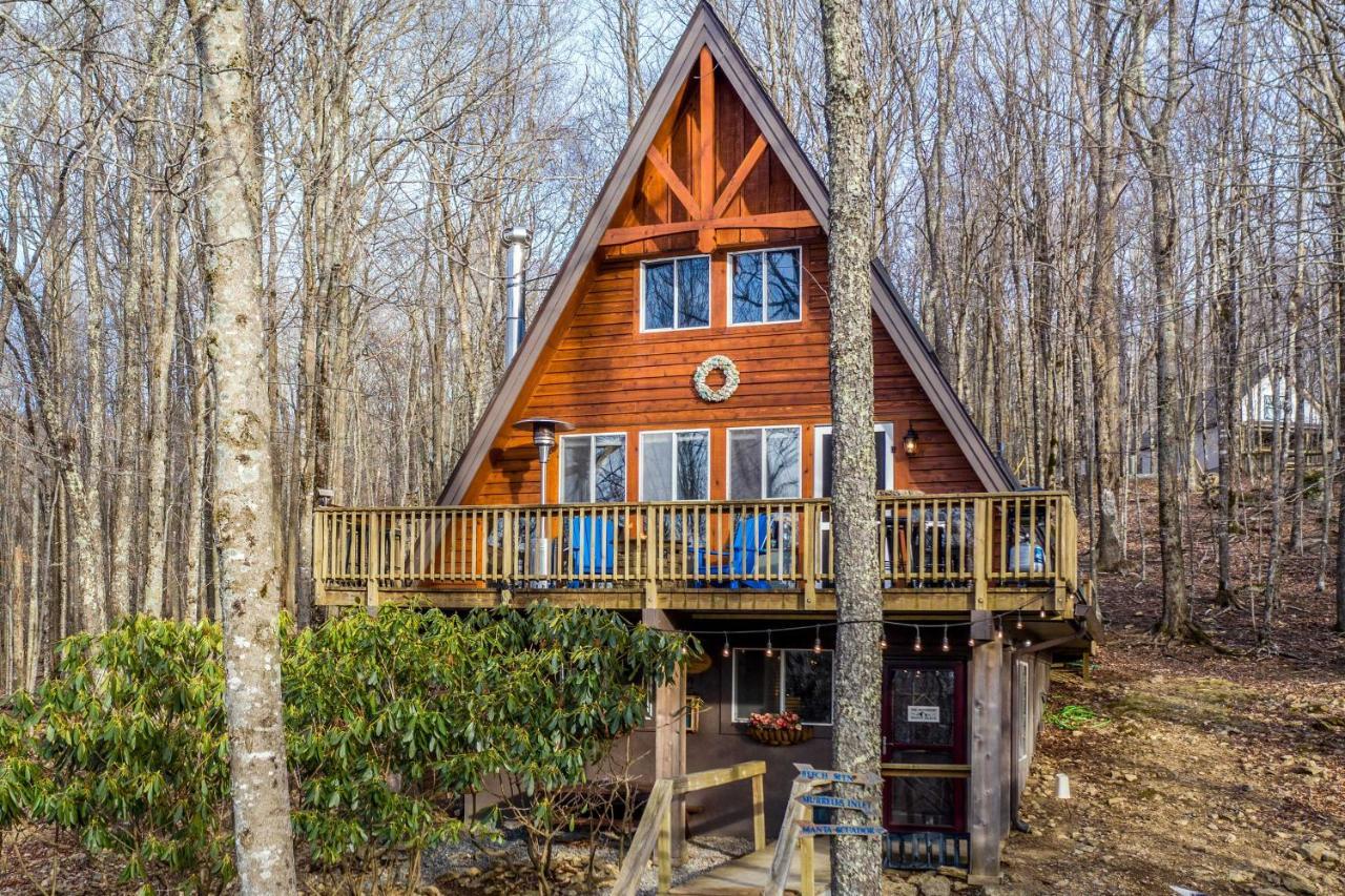 A-Frame Cabin With Hot Tub 1 Mi To Beech Mountain! Εξωτερικό φωτογραφία